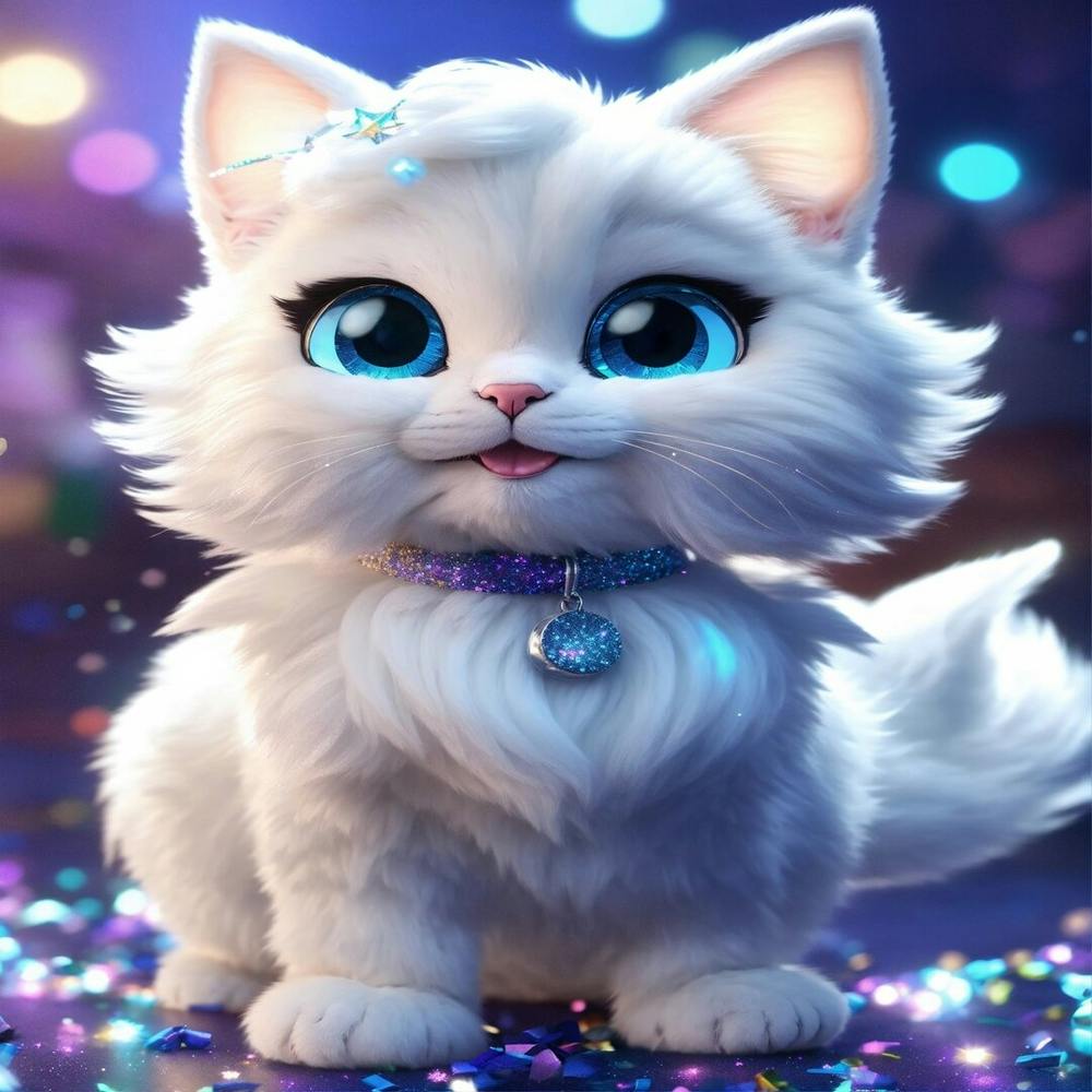 White Cat With Blue Eyes
