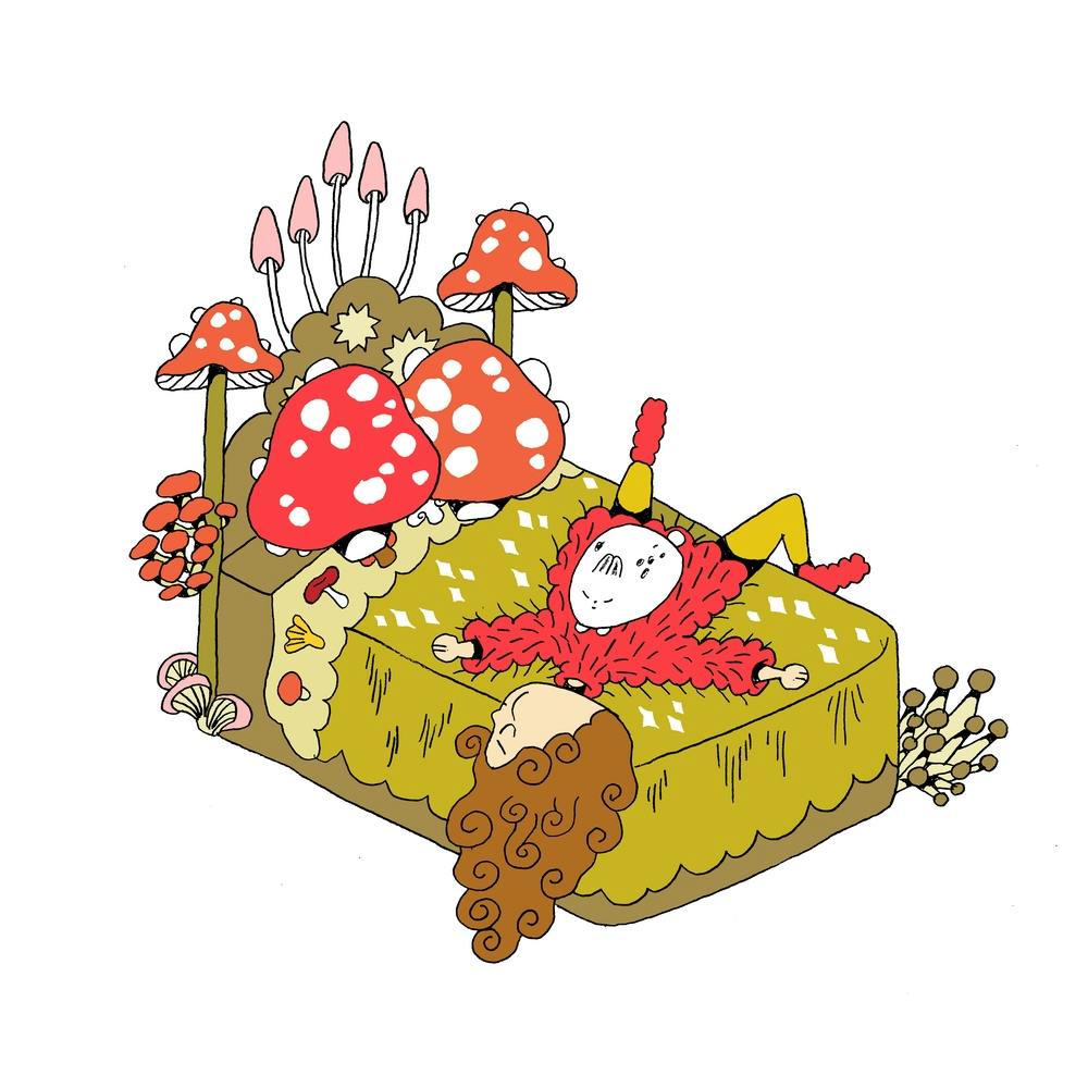 Mushroom Bed Square