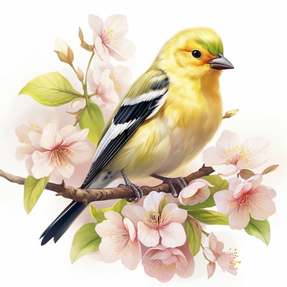 Spring Bird American Goldfinch Mother's Day