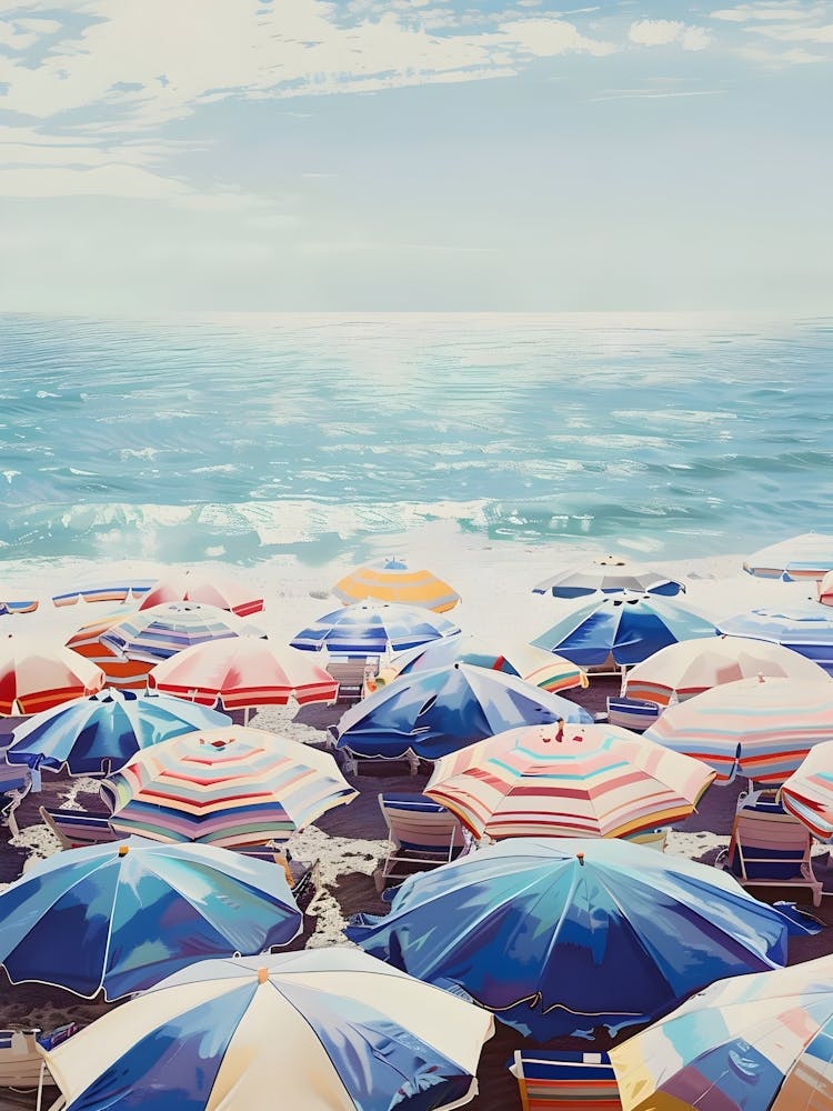 Umbrellas On The Beach 2