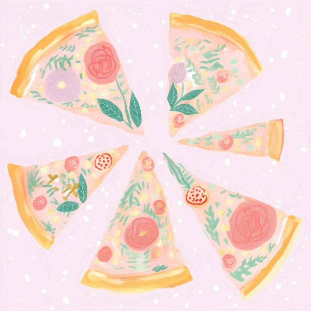 Watercolor Pizza