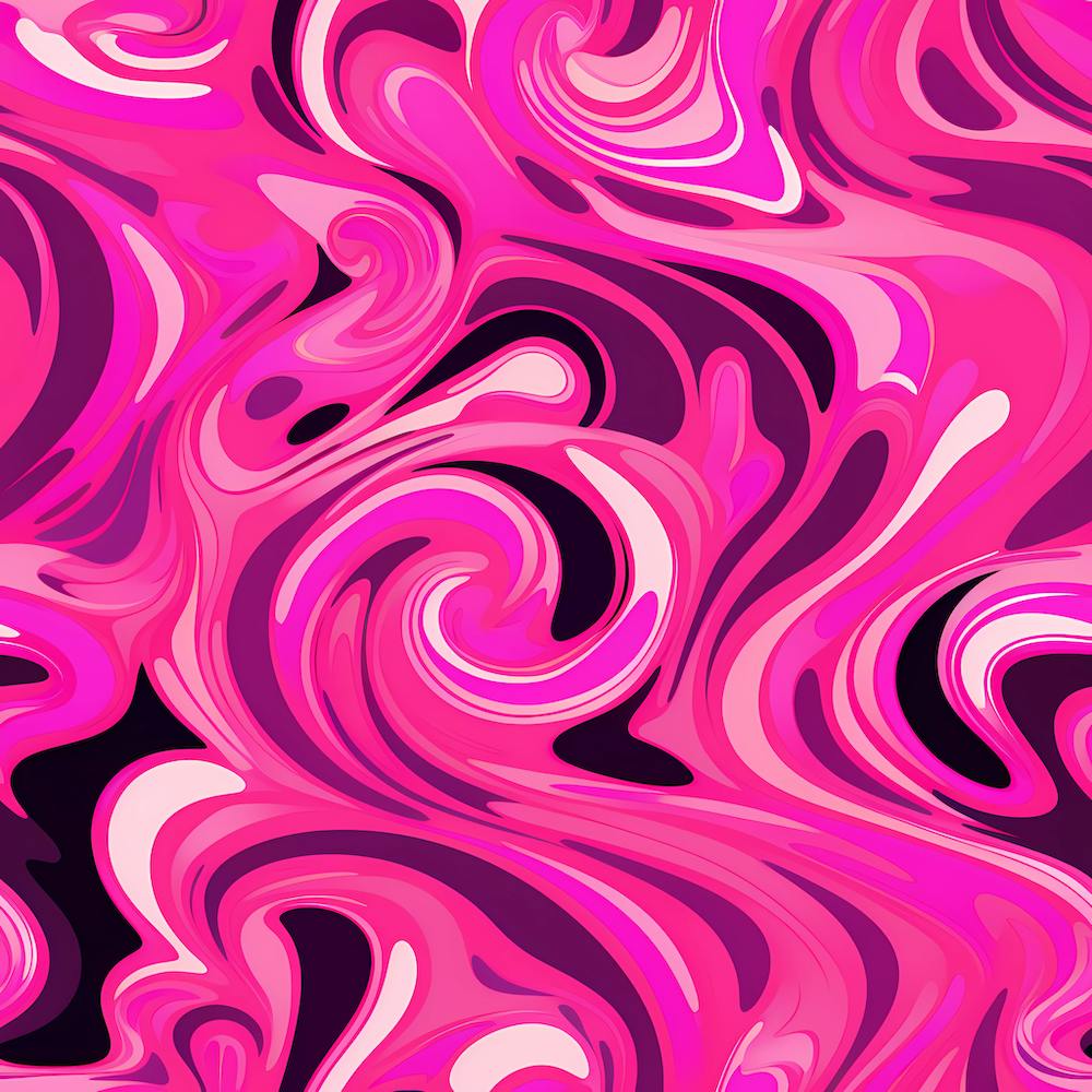Bright Pink Swirls