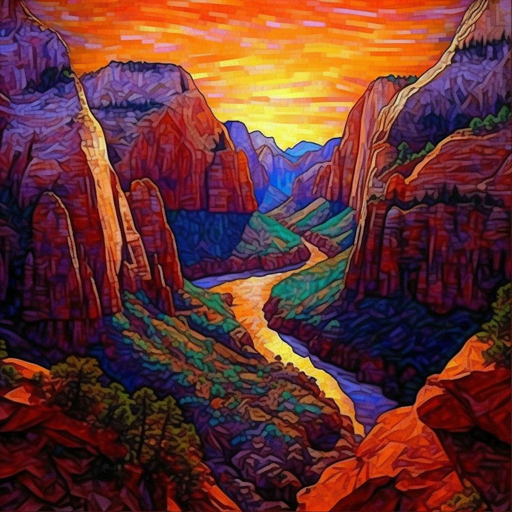 Sunset In Zion 12