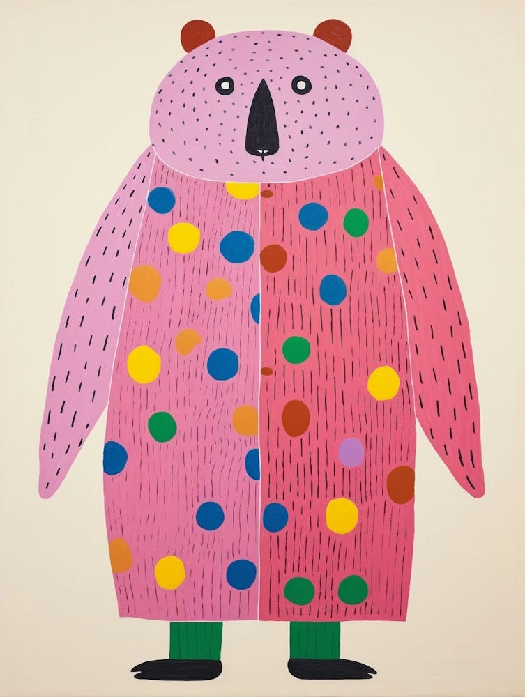 Pink Polka Dot Beaver 2
