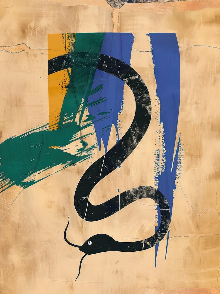 Snake 3 Cut Out Collage