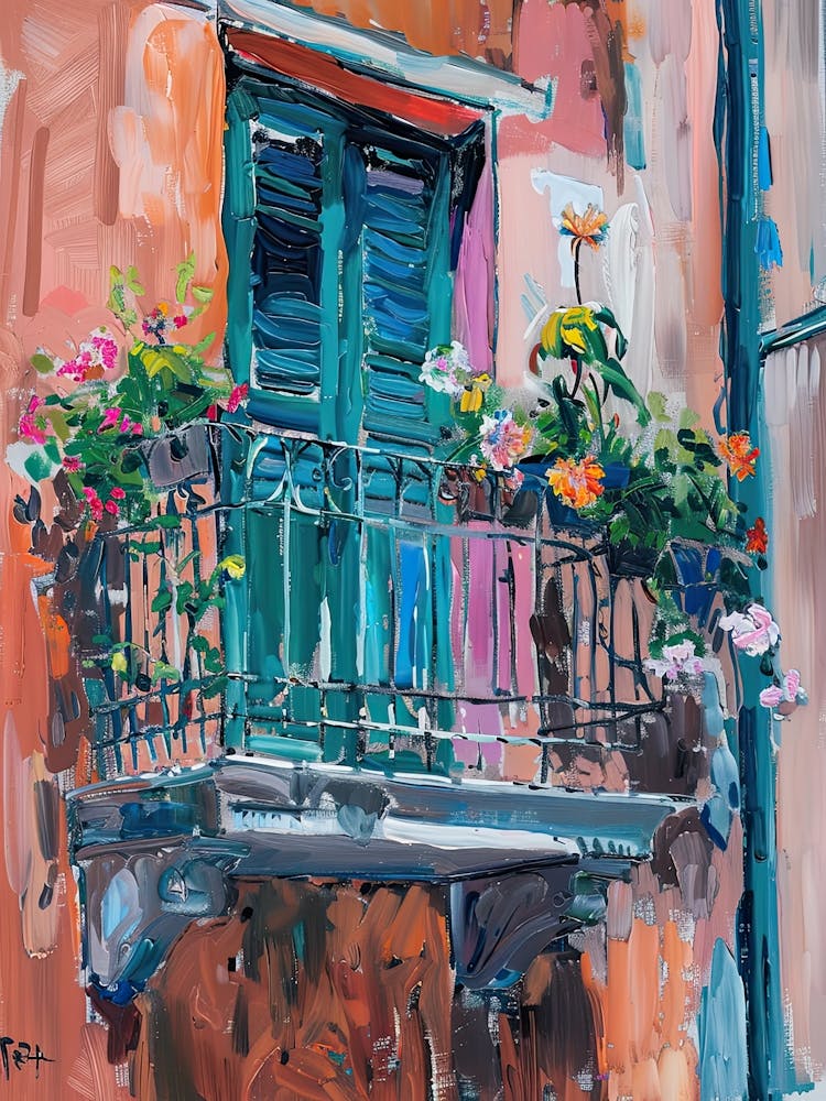 Balcony Painting In Genoa 2