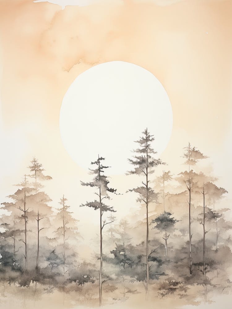 Watercolour Of Great Otway National Park   Victoria Australia 0