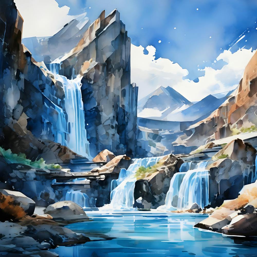 Waterfall Painting 3