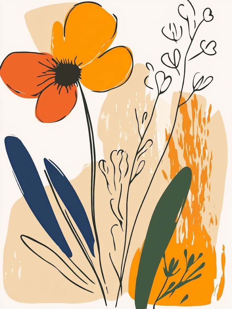 Abstract Floral Painting 48