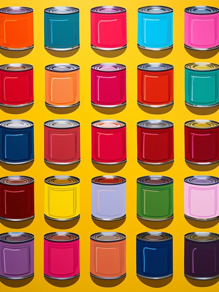 Pop Art Inspired Soup Tins