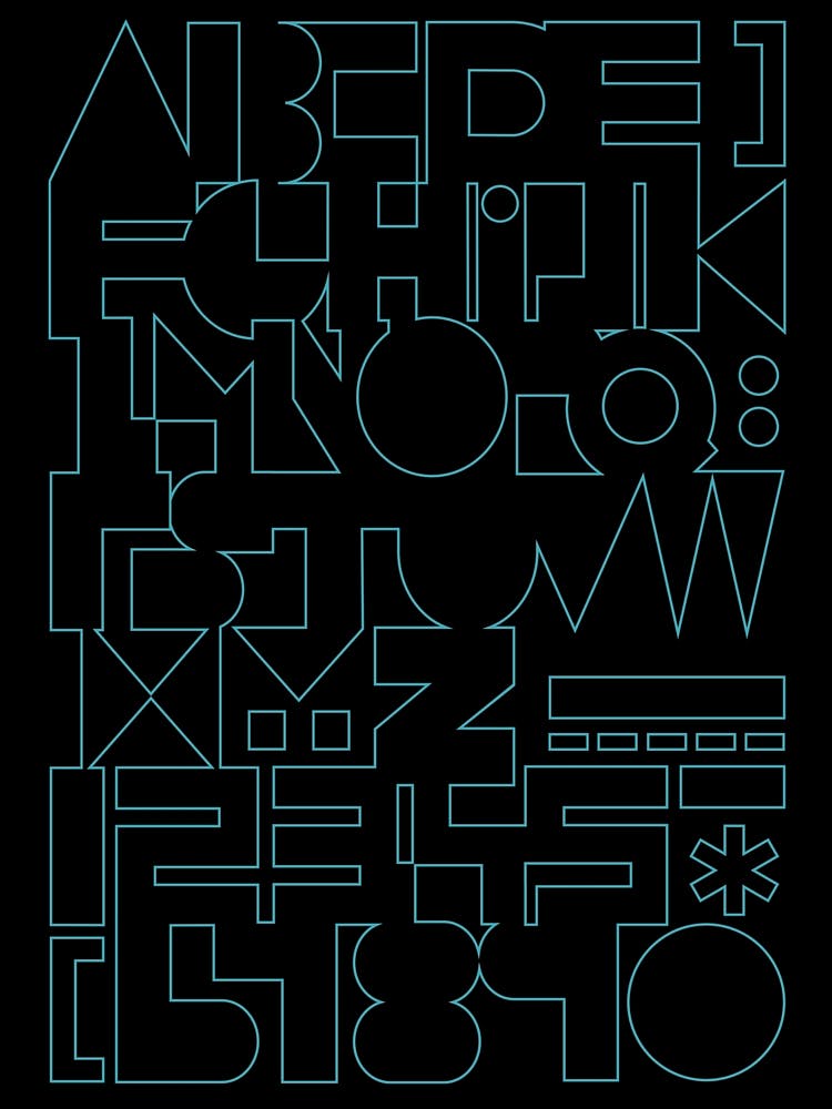 Black Modernist Alphabet