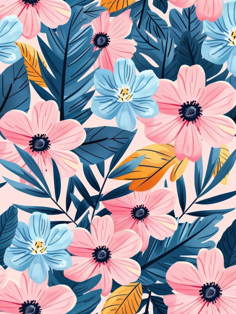 Seamless Floral Pattern 4