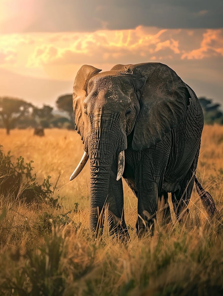 Elefant in der Savanne 3