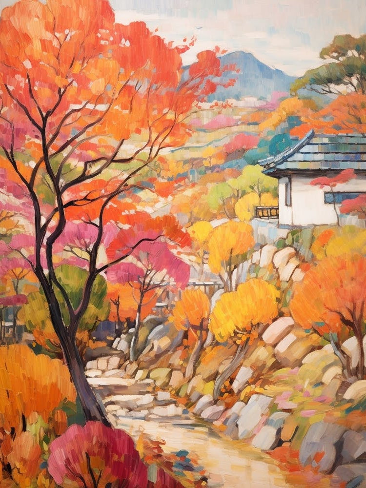 Autumn Gardens Painting The Garden Of Morning Calm South Korea