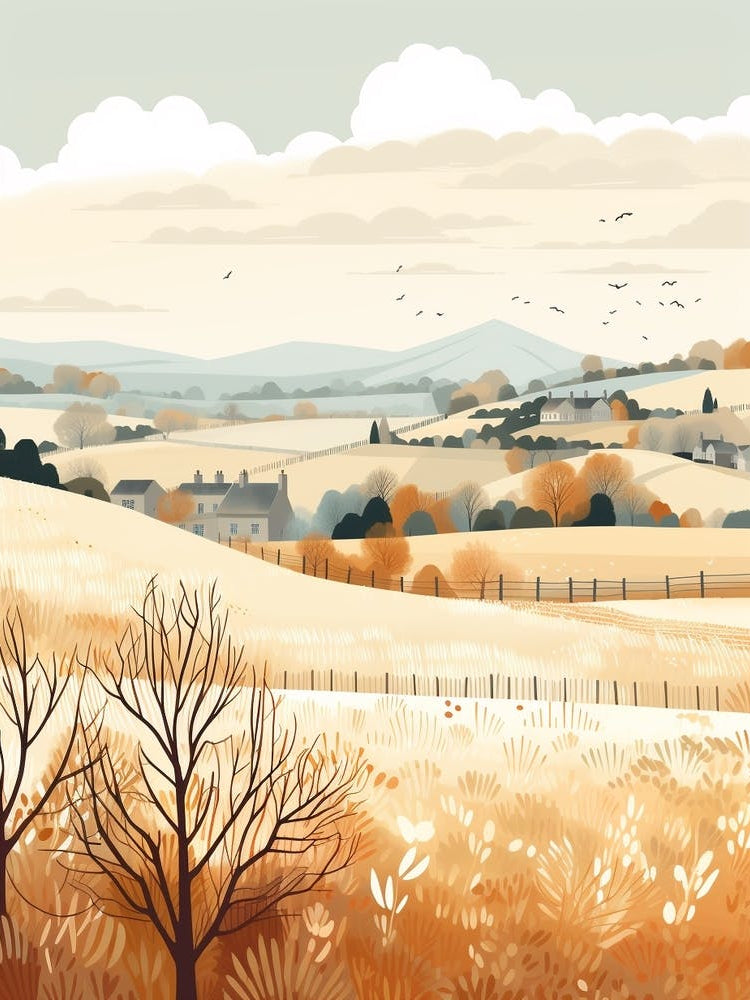 The Cotswolds England 3 Hiking Trail Landscape