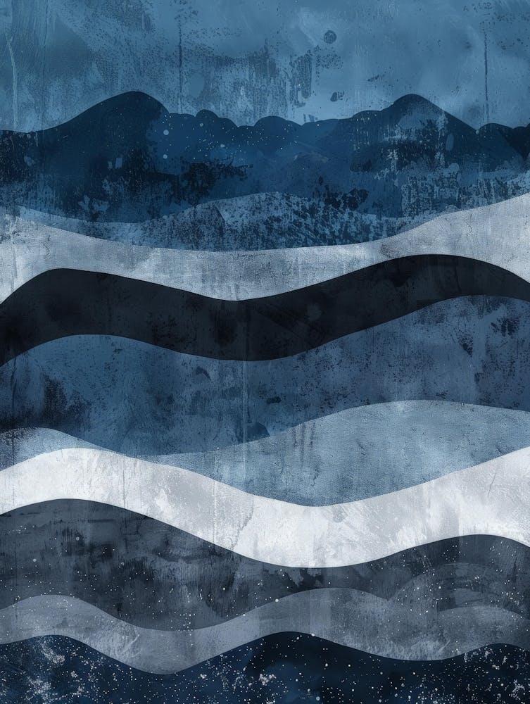Blue Wave Canvas Print 1