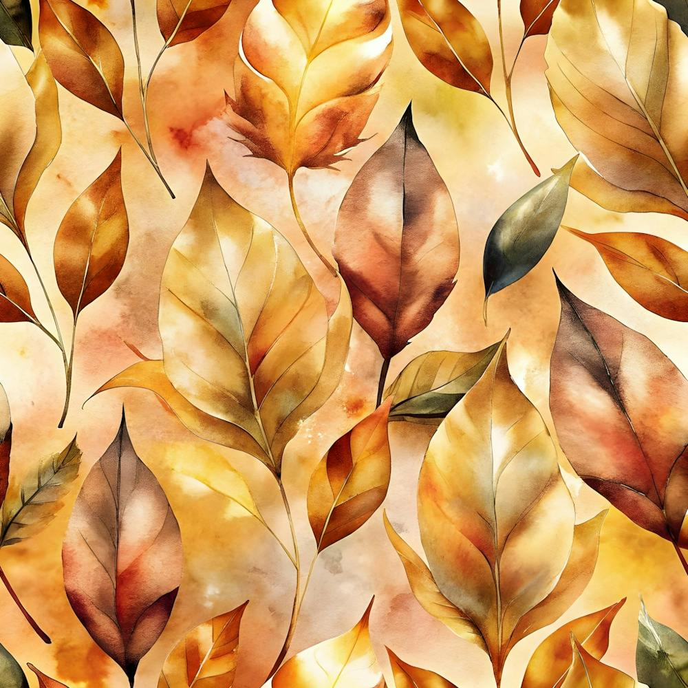 Autumn Leaves Seamless Pattern 23