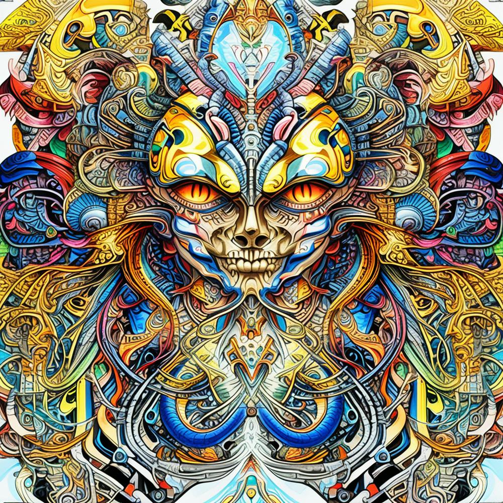 Psychedelic Skull