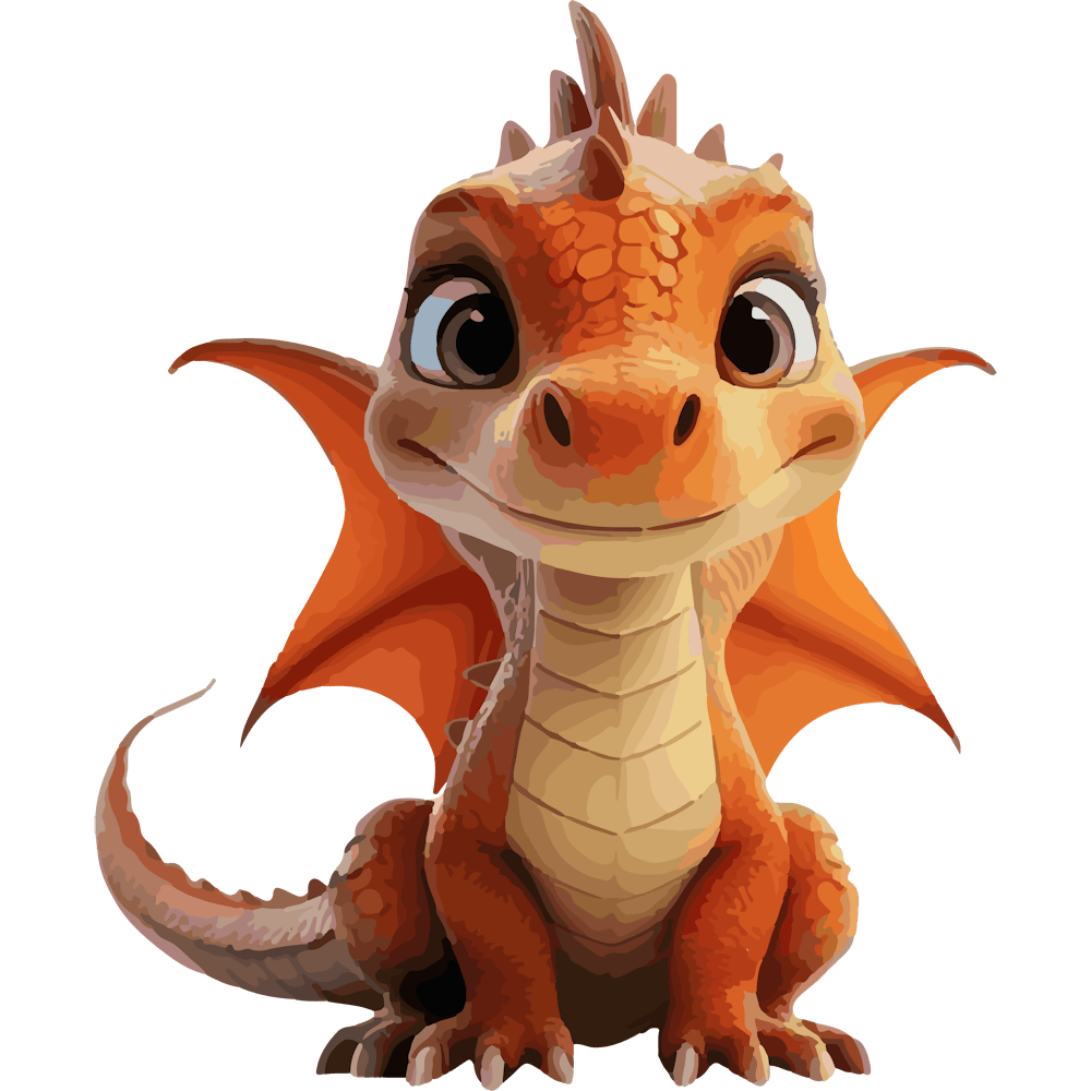Süßer kleiner Drache