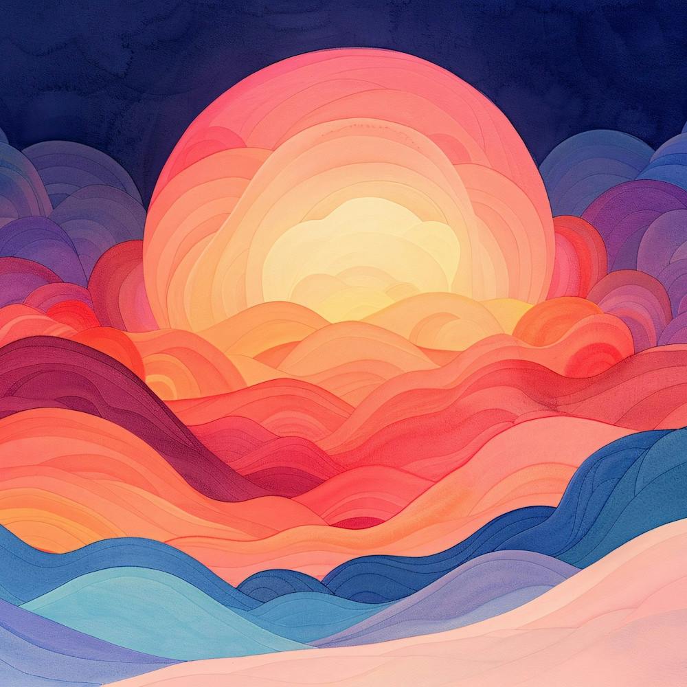 Sunset In The Mountains 11