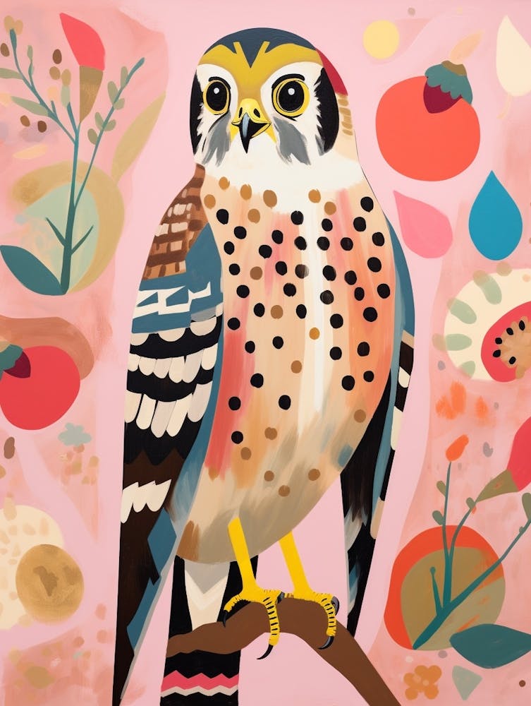 Pink Scandi American Kestrel 2