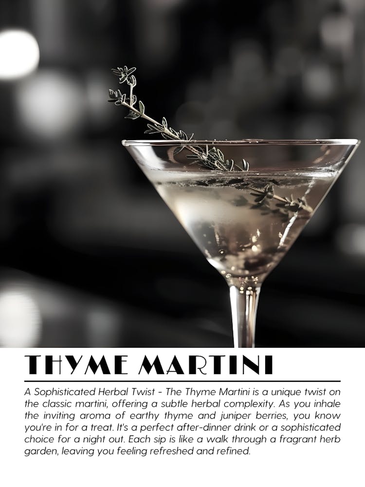 Thyme Martini