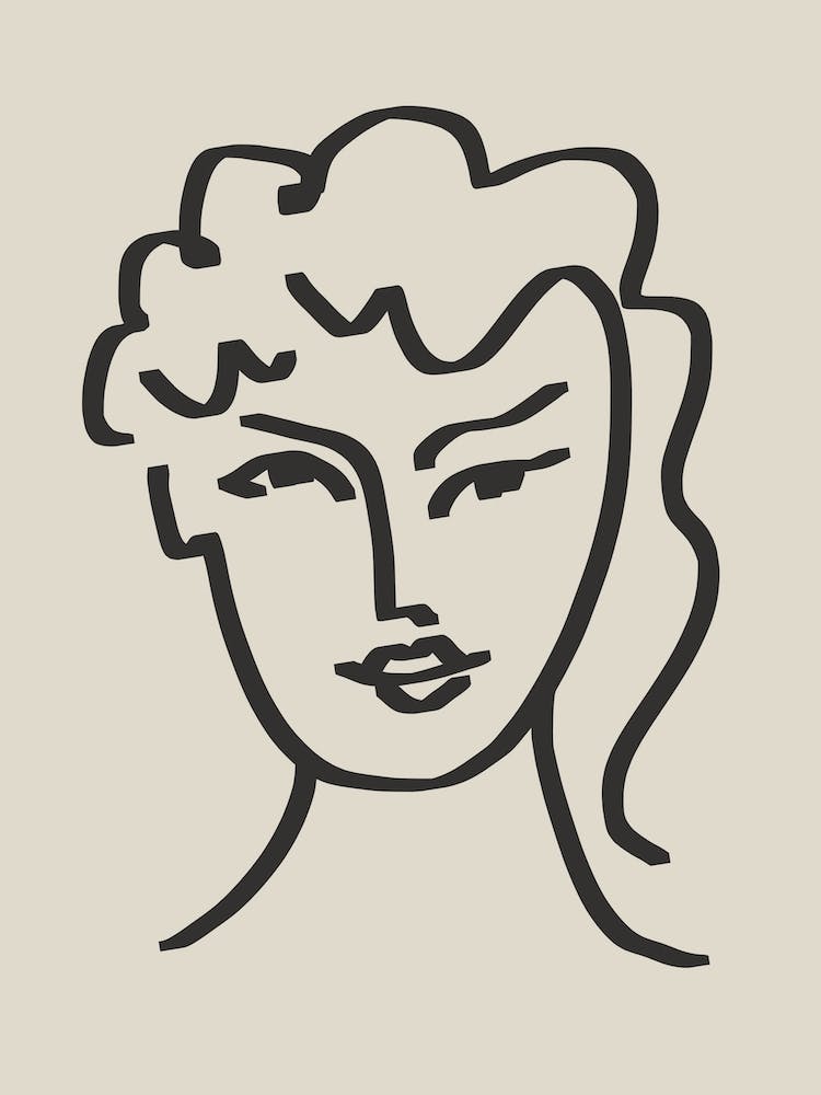 Line Art Candid Portrait 8