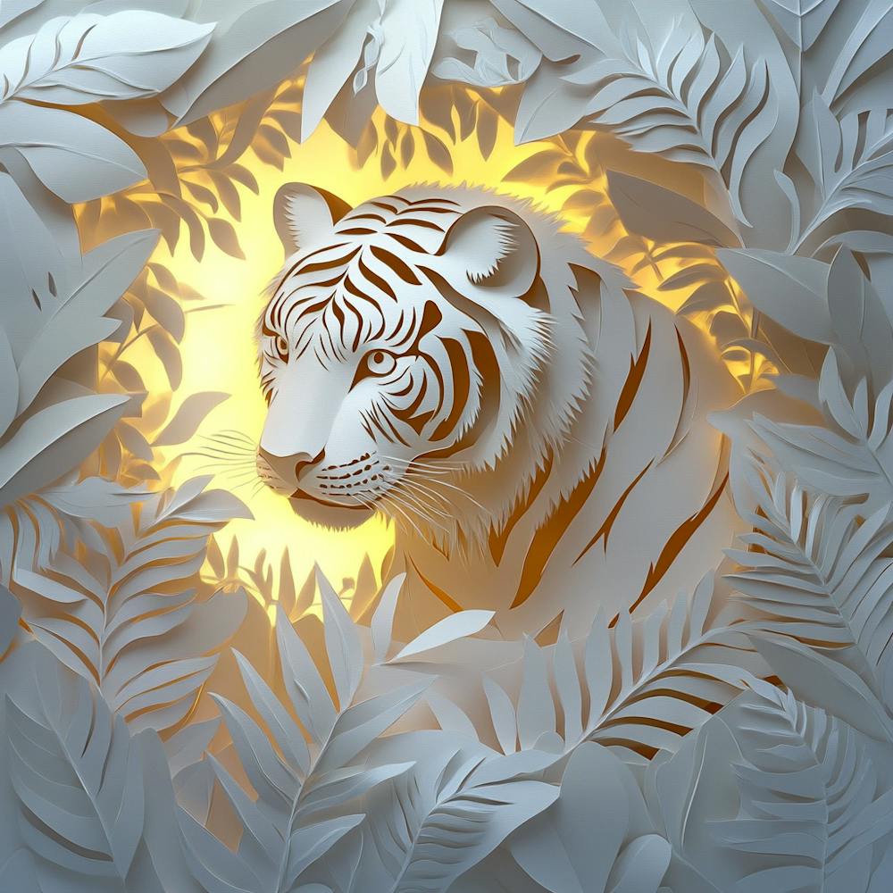 Tiger In The Forest