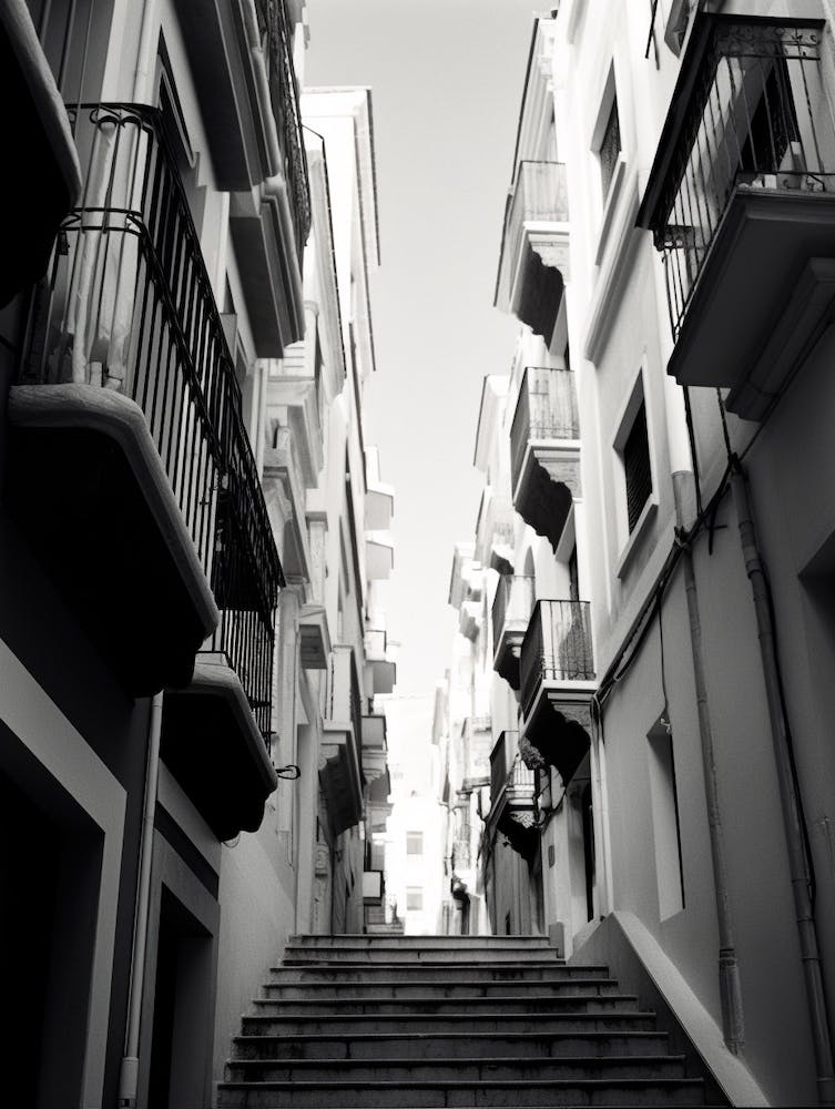 Cartagena, Spain, Black And White Old Photo 2