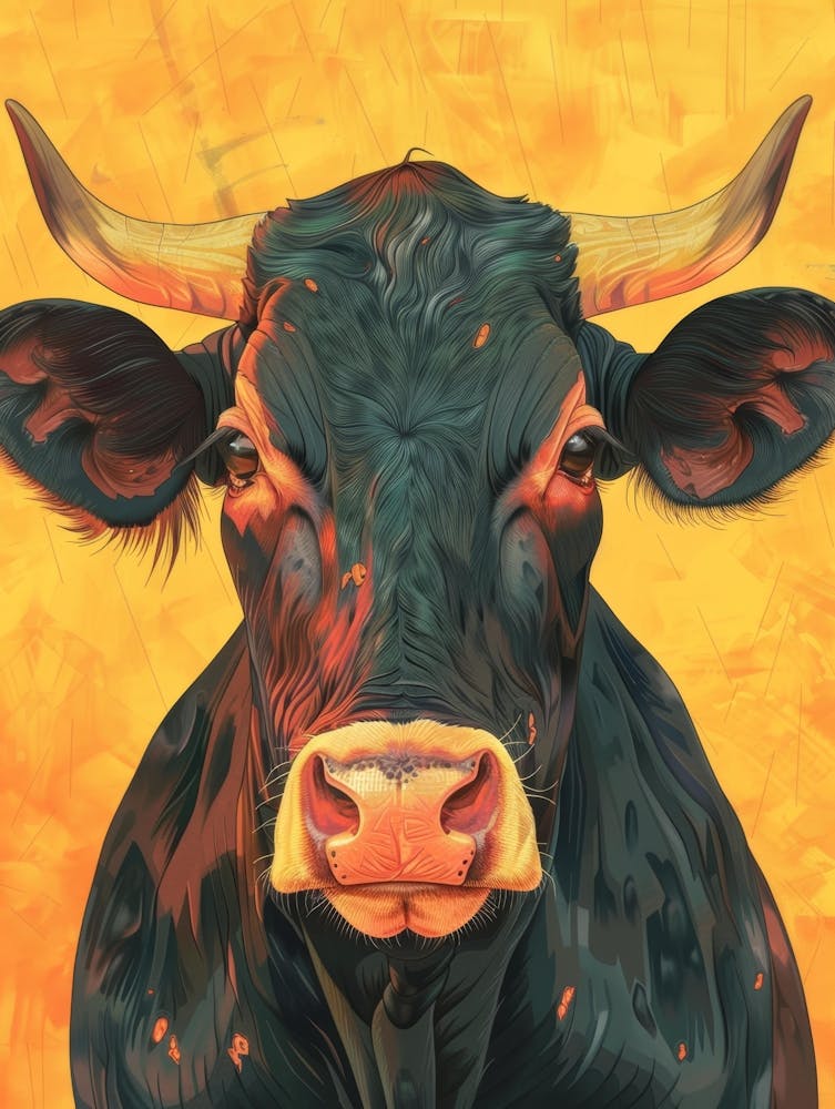 Cow Canvas Print 4