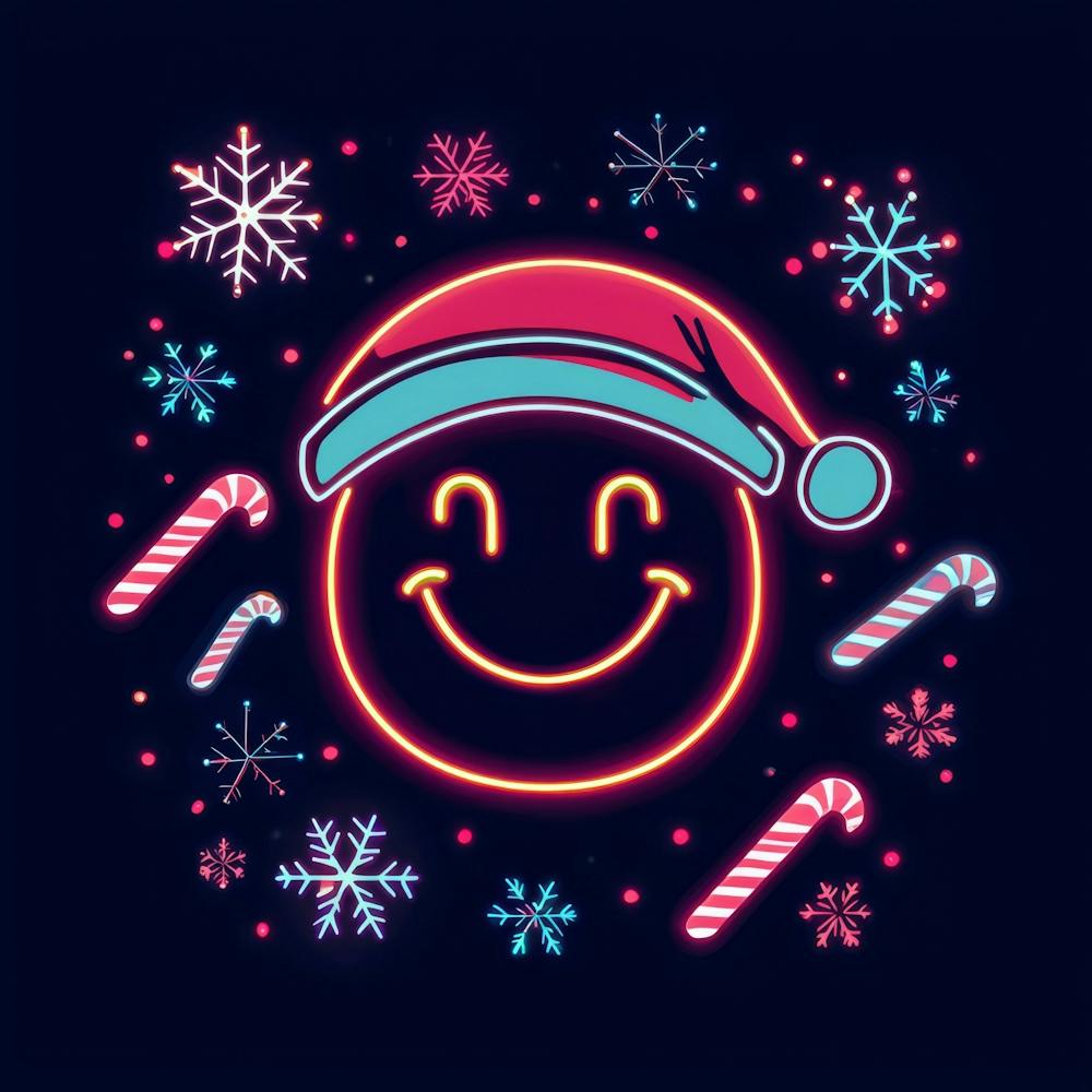 Santa Hat.Generated AI. Wall