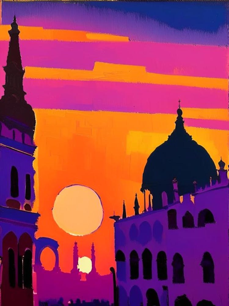 Acrylic Style Cathedral Sunrise