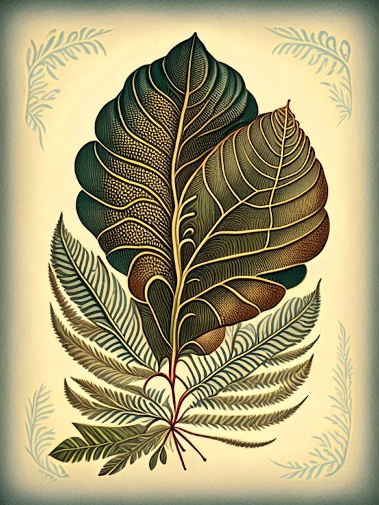 Tamarind Leaf Vintage Botanical 3