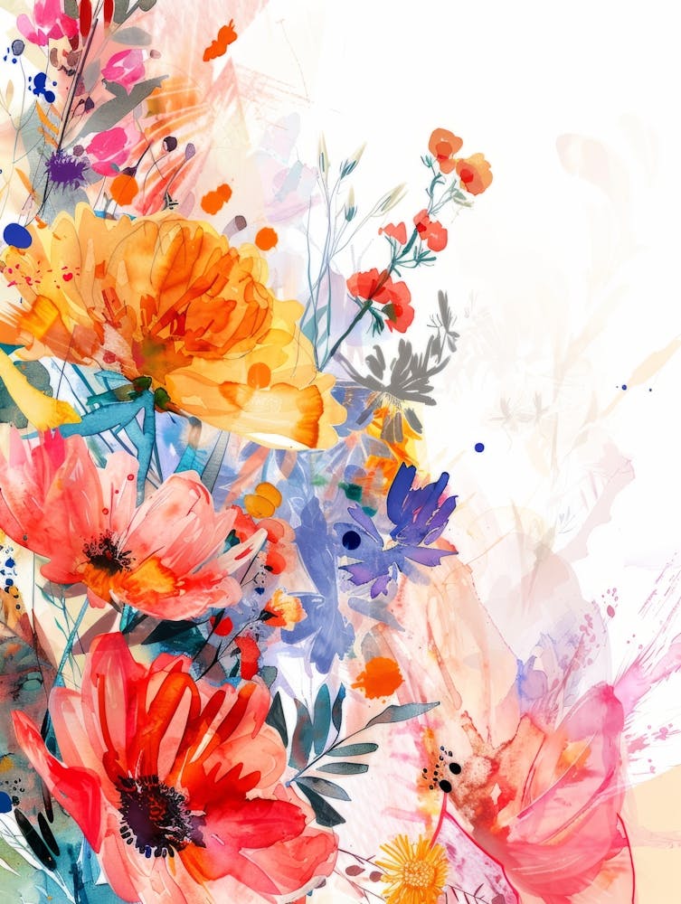Aquarell Blumenmalerei 2