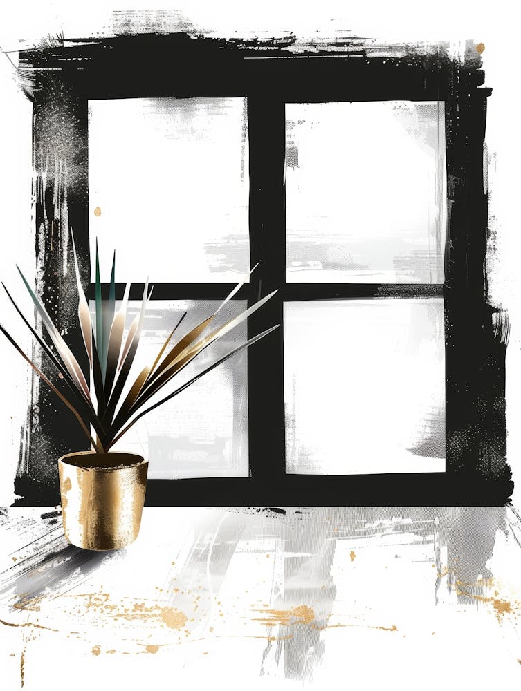 Window With A Plant 4