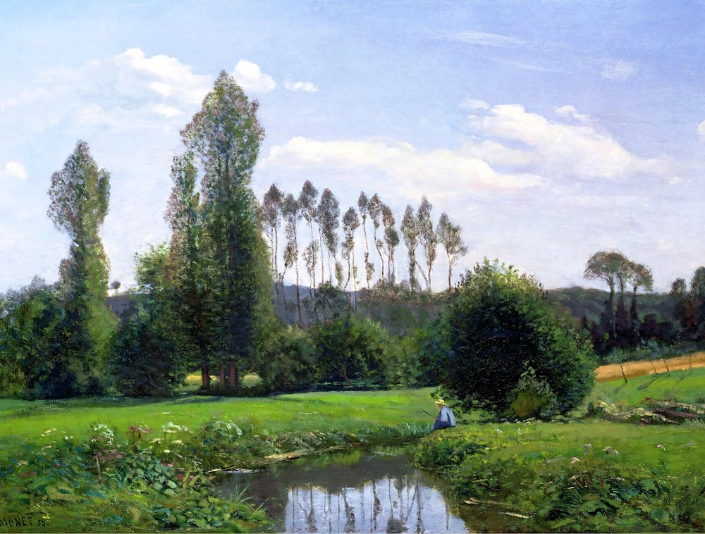 Claude Monet - Stream In The Countryside