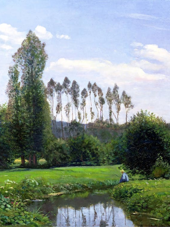 Claude Monet - Stream In The Countryside