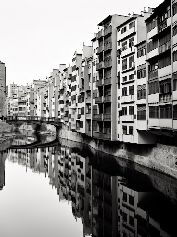 Girona, Spain, Black And White Photography 1