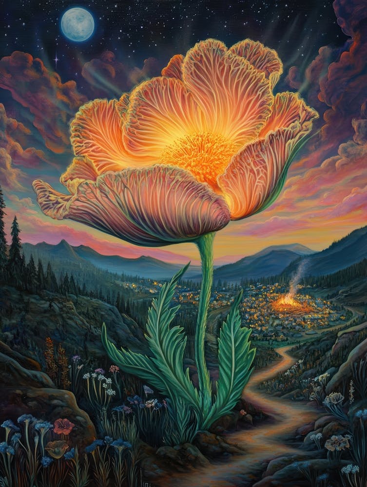 Flower At Night