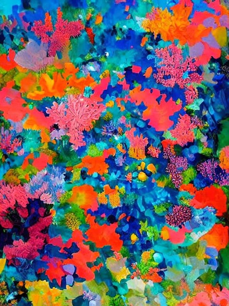 Acropora Gemmifera - Peinture Vibrante