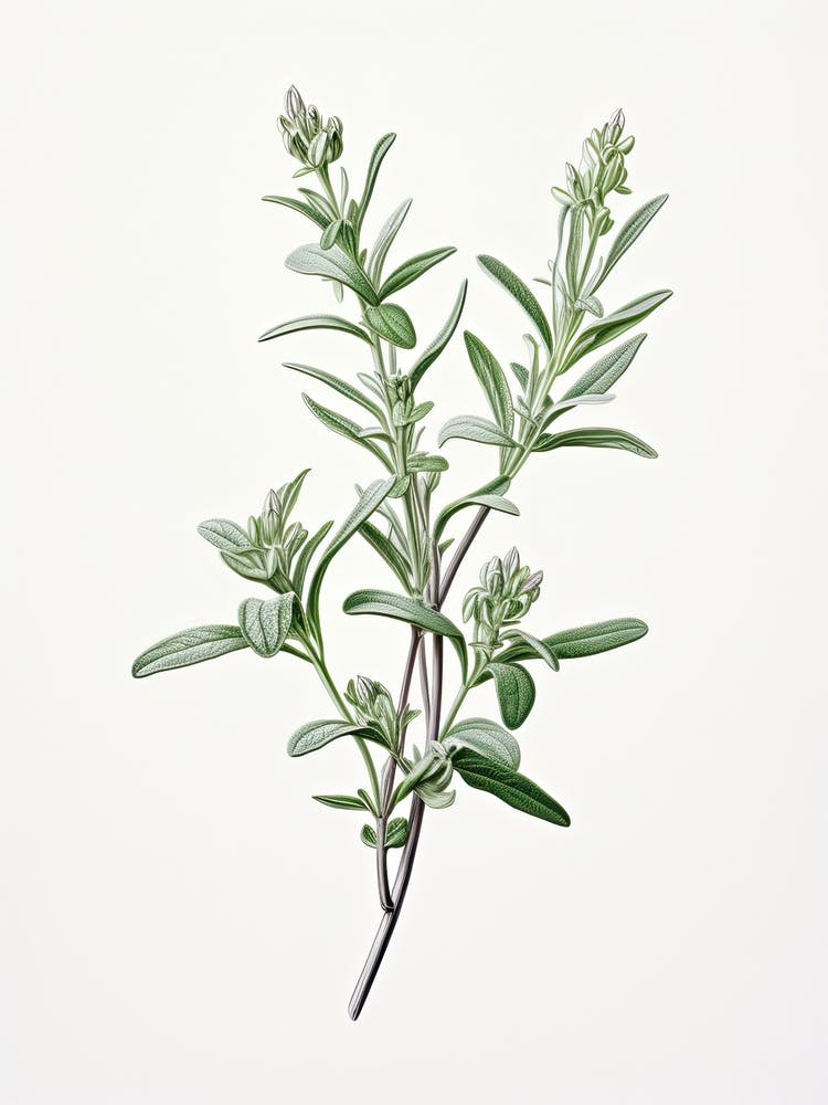 Wingter Savory Vintage Botanical Herbs 1