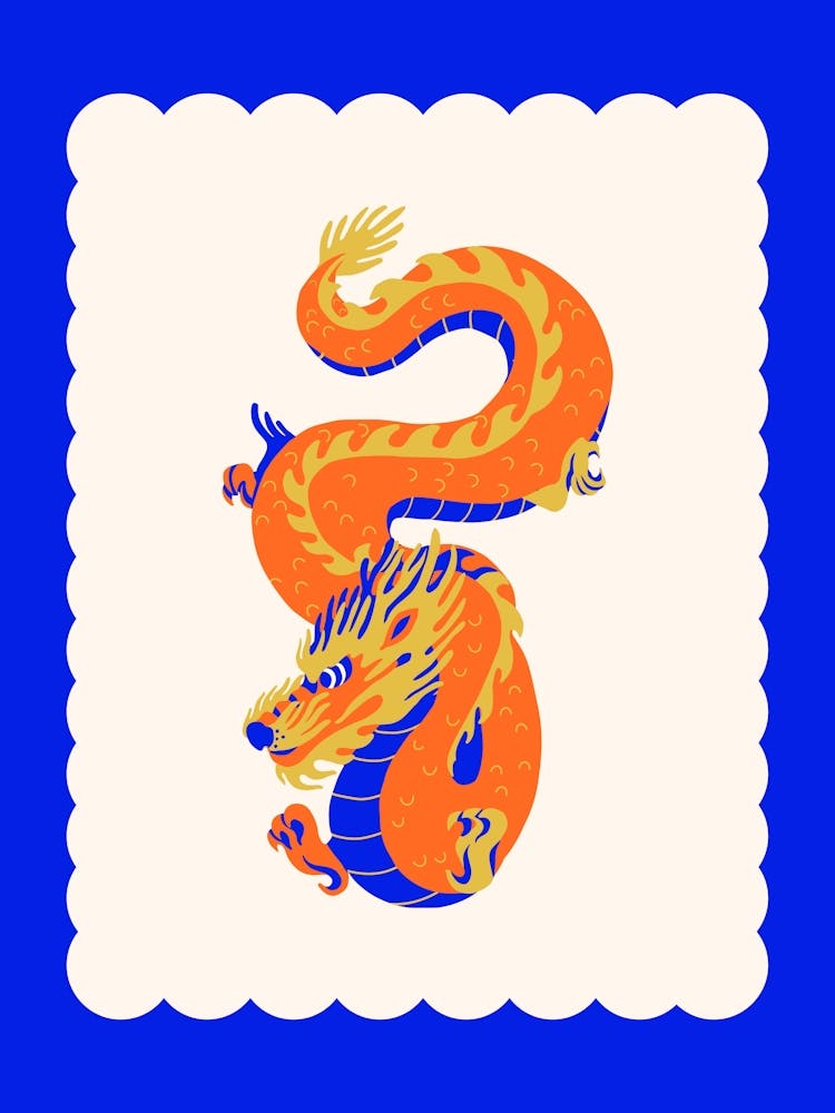 Year Of The Dragon Blue