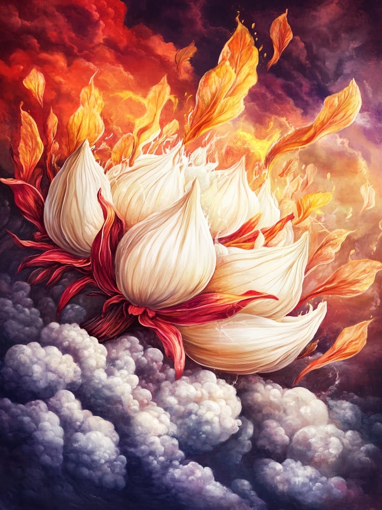 Lotus Flower In The Sky