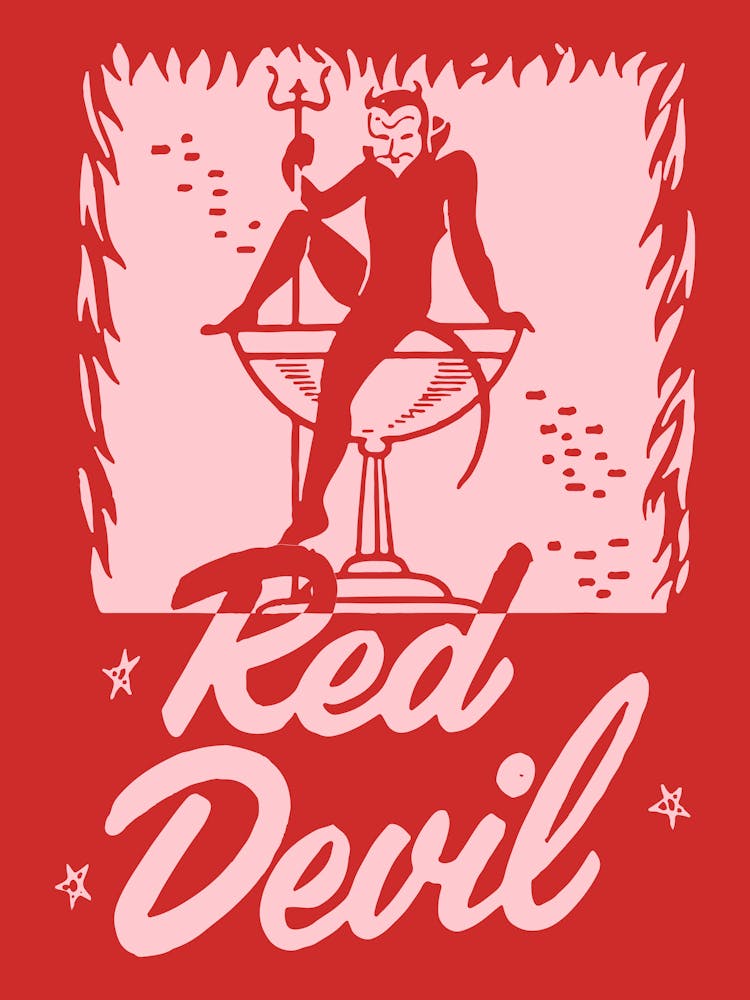 Red Devil - Vintage Cocktail 1