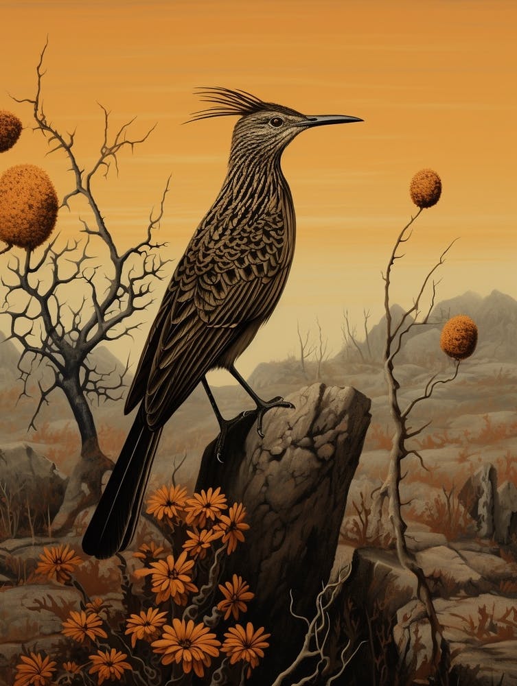 Dark And Moody Botanical Roadrunner 2