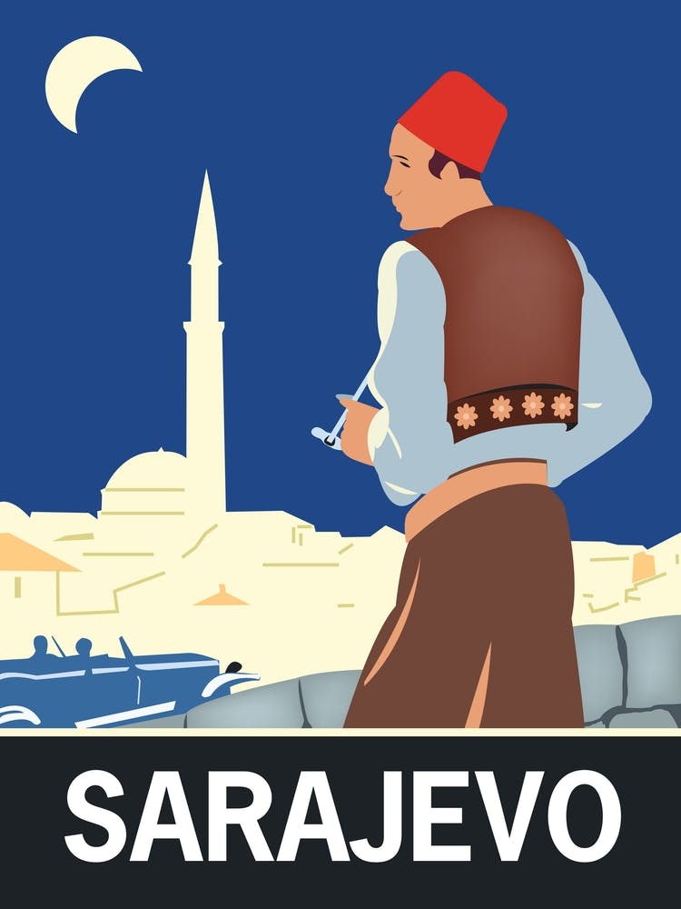 Sarajevo at Night, Bosnia