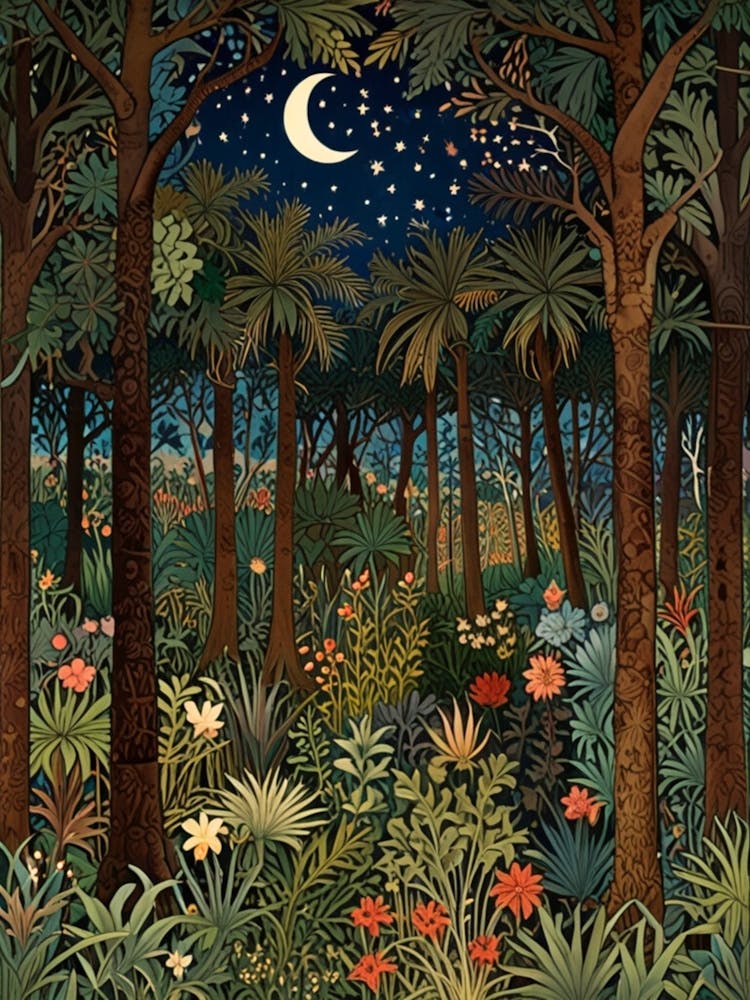 William Morris Night In The Jungle 3
