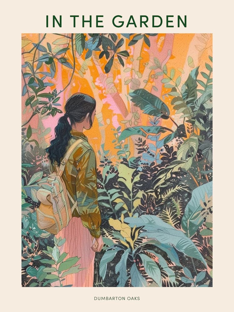 In The Garden Poster Dumbarton Oaks Usa