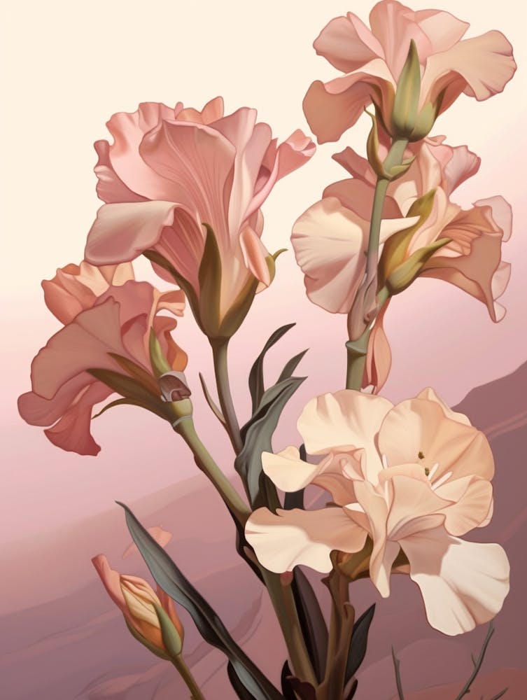Floral Illustration Freesia 3