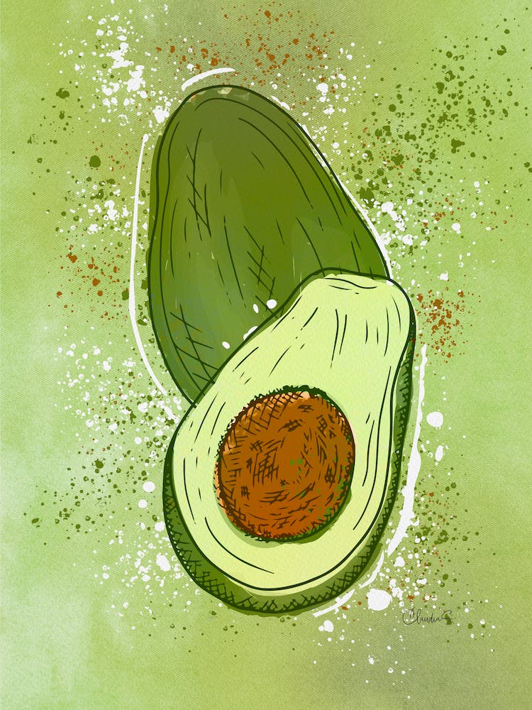Avocado Painting